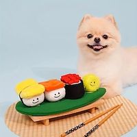 1pc Durable Sushi Design Pet Toy for Grinding Teeth Squeaking and Food Leaking - Interactive Chew Toy for Dogs Lightinthebox - thumbnail