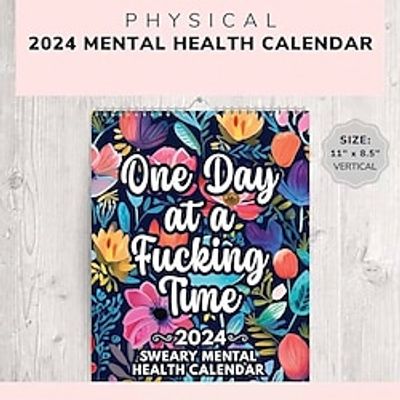 2024 Calendar Funny Mental Health Monthly Calendar, Home Office Room Calendar Wall Decor, Suitable for 2024 UseNew Year Gift Lightinthebox