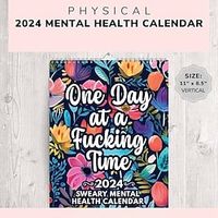2024 Calendar Funny Mental Health Monthly Calendar, Home Office Room Calendar Wall Decor, Suitable for 2024 UseNew Year Gift Lightinthebox - thumbnail