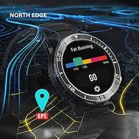 NORTH EDGE Men Digital Watch GPS Glonass Galileo Heart Rate SpO2 VO2max Stress 120Sports Mode 18days Standby Compass Smartwatch Lightinthebox - thumbnail