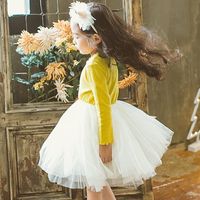 Patchwork White Tutu Girls Dresses