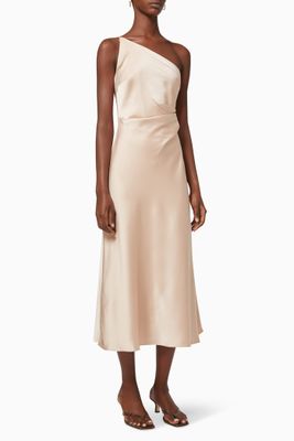 Avenue Midi Dress in Satin Avenue Midi Dress in Satin