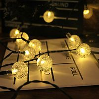 LED String Light Outdoor Waterproof Decorating 5m 6.5m 7m Set Mounting Bracket Warm White Cold White Multi Color Christmas New Year Wedding Patio Garden Party miniinthebox - thumbnail