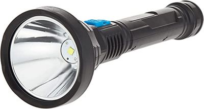 Olsenmark 6800mAh High Brightness Rechargeable LED Flashlight-(Black)-(OMFL2806)