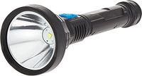 Olsenmark 6800mAh High Brightness Rechargeable LED Flashlight-(Black)-(OMFL2806) - thumbnail