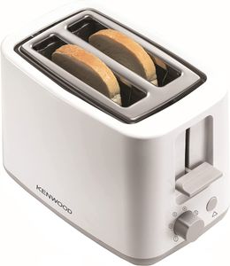 Kenwood Toaster 2 Slice Bread Toaster with Integrated Bun Warmer, Adjustable Browning Control, Removable Crumb Tray for Easier Cleaning, Automatic Pop Up & Cancel Function TCP01.A0WH White