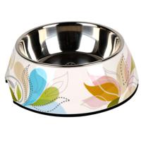 Pawsitiv Round Classic Design Bowl - Leaf Medium