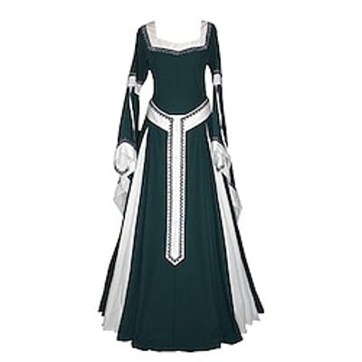 Retro Vintage Medieval Renaissance 17th Century Dress Masquerade Prom Dress Lady Viking Outlander Women's Masquerade Party / Evening LARP Dress Lightinthebox