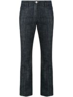 Chanel Pre-Owned Long Denim Pants - Blue