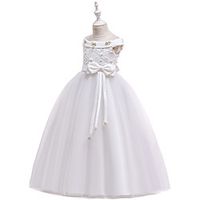 Princess Cosplay Costume Costume Girls' Movie Cosplay Christmas New Year's White Light Purple Pink Dress Christmas Halloween Children's Day Polyester / Cotton miniinthebox - thumbnail