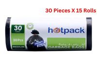 Hotpack Heavy Duty Garbage Bag 30 Gallon Medium 30 Pieces - HSMGBR6595