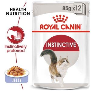 Royal Canin Feline Health Nutrition Instinctive Adult Cats Jelly Wet Food Pouches
