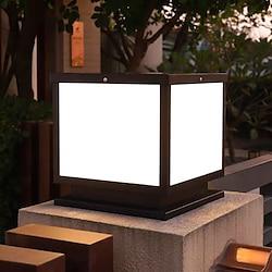 Column Lamp Waterproof Exterior Post Light Fixtures,Pillar Lights Outdoor, IP65 Square Pillar Lights Outdoor Waterproof Aluminum Glass Post Light Fixtures Exterior Pillar Lights Villa Garden Villa Out Lightinthebox