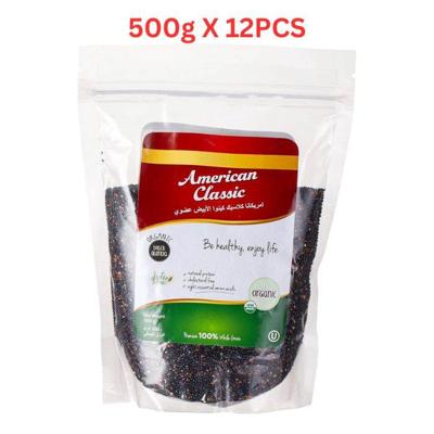American Classic Organic Quinoa Black 500g Pack of 12