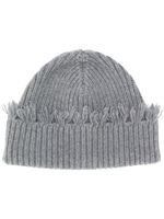 Alanui fringed hem beanie - Grey