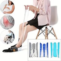 1pc Sock Aid Tool And Pants Assist Soft Sock Aid Device Sock Helper Aide Tool Pulling Assist Device No Bending For Elderly, Disabled,Pregnant, Diabetics, Seniors, Hip,Knee Lightinthebox - thumbnail