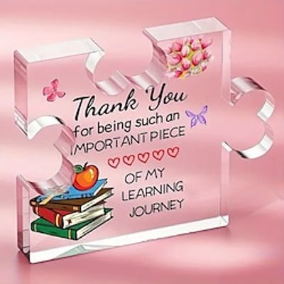 Acrylic Double Heart Puzzle As A Thank You Gift Teacher Gifts Acrylic Puzzle Plaque Teacher Birthday Gifts Teacher Appreciation Gifts Teacher Gifts For Women Desk Decorations Lightinthebox Acrylic Double Heart Puzzle As A Thank You Gift Teacher Gifts Acrylic Puzzle Plaque Teacher Birthday Gifts Teacher Appreciation Gifts Teacher Gifts For Women Desk Decorations Lightinthebox