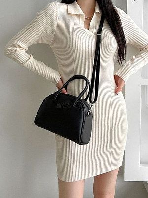POLO Knitted Solid Color Dress POLO Knitted Solid Color Dress