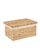 Homesmiths Water Hyacinth Large Storage Box 51.5 x 35 x 25 cm