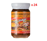 Siblings Sauteed Shrimp Paste, Regular - 227 Gm Pack Of 24 (UAE Delivery Only)