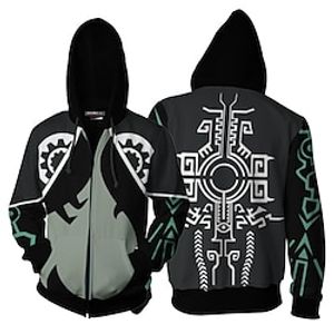 One Piece Roronoa Zoro Pants Outfits Hoodie Anime Front Pocket Graphic Pants Hoodie For Men's Women's Unisex Adults' Hot Stamping 100% Polyester Party Casual Daily miniinthebox
