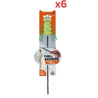 FOFOS Moving Caterpillar Cat Wand Cat Toy (Pack of 6)