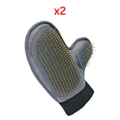 Trixie Coat Care Glove With Soft Pin For Dogs & Cats 18X24cm (Pack of 2)