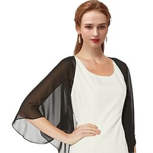 Women's Shrugs Plain Holiday Beach Shrugs Sleeveless V Neck Casual Beach Green White Black One-Size miniinthebox