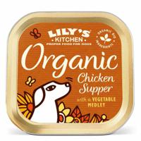 Lily's Kitchen Organic Chicken Supper Wet Dog Food Box 11X150G