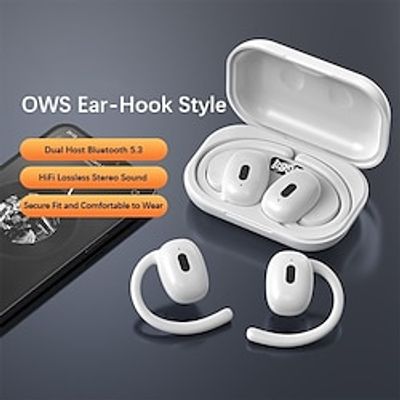 Painless Wear Stereo Earhook Bluetooth Earphones TWS Air Conduction Earhook Bluetooth Headset Handfree Calling Driving Earphones with Charger Box Lightinthebox Painless Wear Stereo Earhook Bluetooth Earphones TWS Air Conduction Earhook Bluetooth Headset Handfree Calling Driving Earphones with Charger Box Lightinthebox