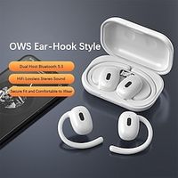 Painless Wear Stereo Earhook Bluetooth Earphones TWS Air Conduction Earhook Bluetooth Headset Handfree Calling Driving Earphones with Charger Box Lightinthebox - thumbnail