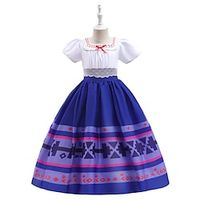 Encanto Fairytale Encanto Dress Girls' Movie Cosplay Cute White Dress Children's Day Polyester / Cotton Blend Polyster miniinthebox Encanto Fairytale Encanto Dress Girls' Movie Cosplay Cute White Dress Children's Day Polyester / Cotton Blend Polyster miniinthebox