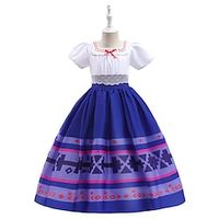 Encanto Fairytale Encanto Dress Girls' Movie Cosplay Cute White Dress Halloween Children's Day Polyester / Cotton Blend Polyster World Book Day Costumes miniinthebox - thumbnail