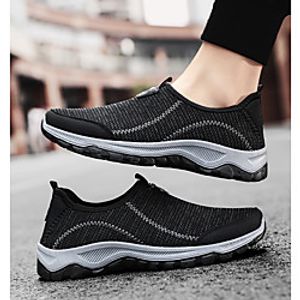 Men's Loafers  Slip-Ons Light Soles Casual Vintage Chinoiserie Daily Outdoor Tissage Volant Breathable Non-slipping Wear Proof Gray Black Spring Summer Lightinthebox