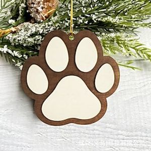 1pc, Festive Dog Paw Christmas Tree Pendant - Add a Touch of Holiday Cheer to Your Home Decor miniinthebox