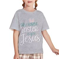 Fashion Dinosaur Short Sleeve Kids 3d Printed T-shirt Men's And Girls Crewneck Short Sleeve Lightinthebox - thumbnail