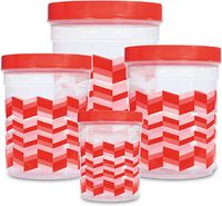 Royal Ford 4pcs Plastic Container Set-(Multicolor)-(RF11035)