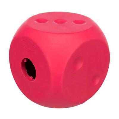 Trixie Natural Rubber Snack Cube For Dogs - Red 10X10X10Cm