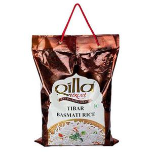 Qilla Excel Tibar Basmati Rice 5Kg (50 Bags + 11 Bags Free) Dubai Delivery Only