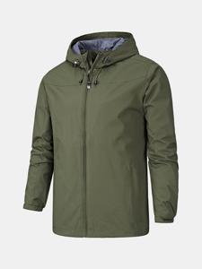 Zipper Hooded Precip Jacket