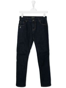 John Richmond Junior TEEN logo print jeans - BLUE DARK