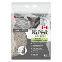 Flamingo Bentonite Zeolite & Lemongrass Scent Clumping Cat Litter 12kg