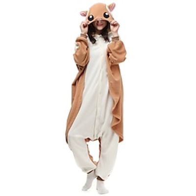 Adults' Kigurumi Pajamas Nightwear Onesie Pajamas Squirrel Animal Animal Onesie Pajamas Cute Polar Fleece Terylene Cosplay For Men's Women's Animal Sleepwear Cartoon Lightinthebox