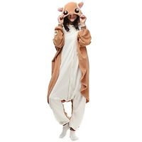 Adults' Kigurumi Pajamas Nightwear Onesie Pajamas Squirrel Animal Animal Onesie Pajamas Cute Polar Fleece Terylene Cosplay For Men's Women's Animal Sleepwear Cartoon Lightinthebox - thumbnail