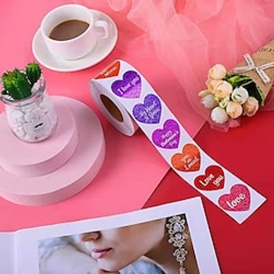 1pcs Valentine's Day Gift Valentine's Day LOVE Love Tag Sticker. miniinthebox