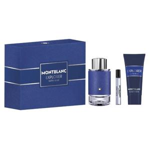 Mont Blanc Explorer Ultra Blue (M) Set Edp 100Ml+ Edp 7.5Ml + Sg 100Ml (New Pack)