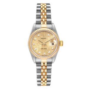 Datejust Steel Yellow Gold Jubilee Diamond Dial Ladies Watch 79173