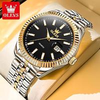 OLEVS Men Quartz Watch Minimalist Fashion Business Wristwatch Luminous Calendar Waterproof Decoration Steel Watch Lightinthebox