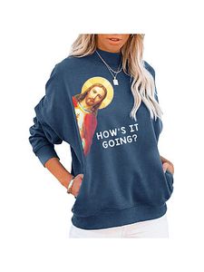 I Saw That Jesus Funny Christian Apparel Trendy Women's Sweatshirt Gift Tops