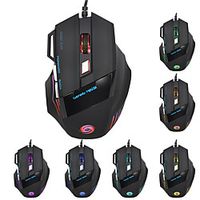 A868 Wired USB Optical Gaming Mouse / Ergonomic Mouse Multi-colors Backlit 5500 dpi 5 Adjustable DPI Levels 7 pcs Keys miniinthebox - thumbnail